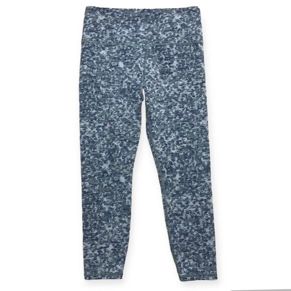 Athleta high rise 7/8 leggings womens medium Elation in Meadow Snowfall Blue - Picture 2 of 7